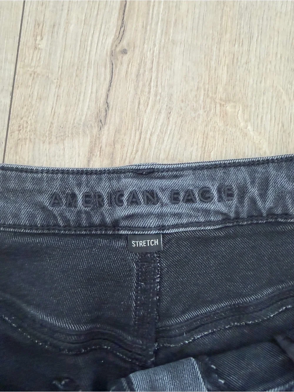 American Eagle Outfitters Charcoal High-Rise Skinny Jeans